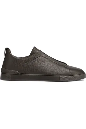 Ermenegildo Zegna Baskets à détails de coutures