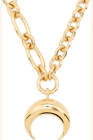 Marine Serre Collier à breloque logo