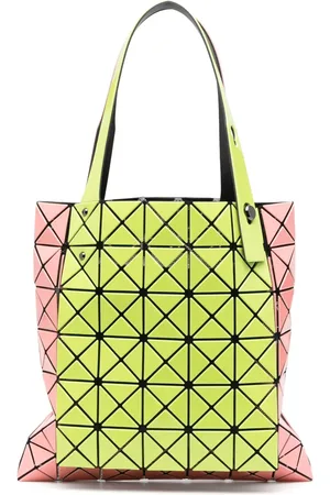 Issey Miyake Sac cabas bicolore à motif géométrique