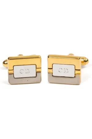 Dior Boutons de manchette bicolores (années 1980)