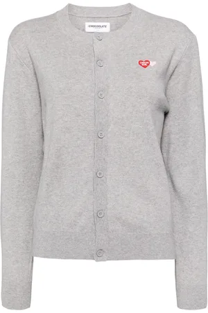 Chocoolate Cardigan à patch logo