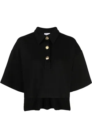 ROSETTA GETTY Polo crop à manches courtes