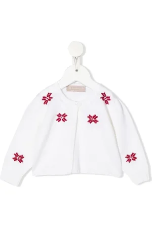 LA STUPENDERIA Cardigan en maille à fleurs