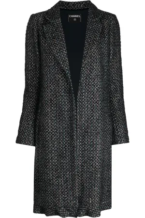 CHANEL Manteau en tweed à simple boutonnage (2002)