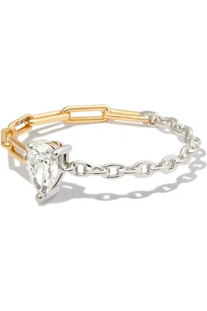 YVONNE LÉON Bague en blanc et jaune 18ct ornée de diamants