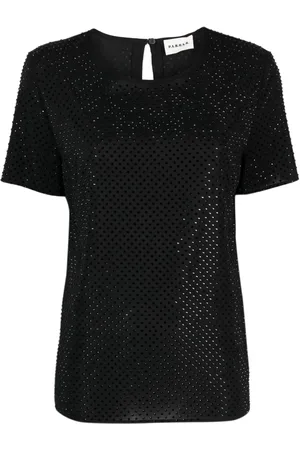 P.A.R.O.S.H. T-shirt à ornements strassés