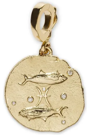 Azlee Petit pendentif Of The Stars Pisces en 18ct