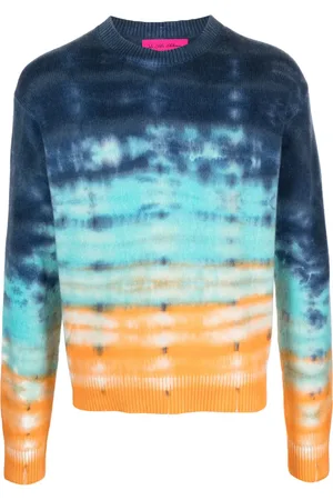 THE ELDER STATESMAN Pull en cachemire Sonar à effet tie-dye