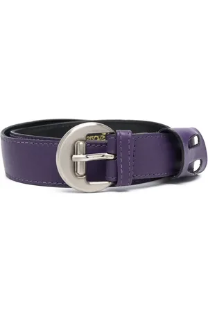 VERSACE Ceinture en cuir à boucle (années 1970)