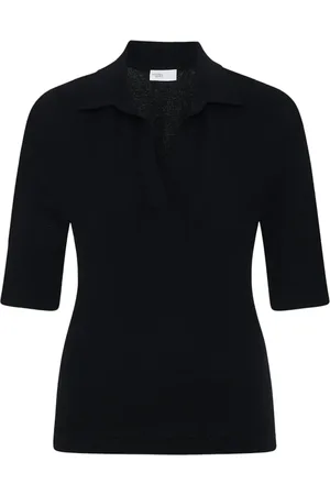 ROSETTA GETTY Polo en maille à col ouvert