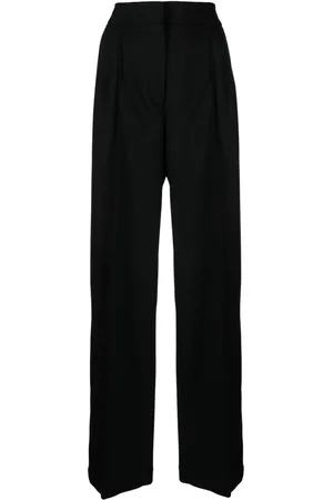 Maison Kitsuné Pantalon évasé à design plissé
