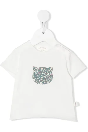 TEDDY & MINOU T-shirt fleuri à motif chat