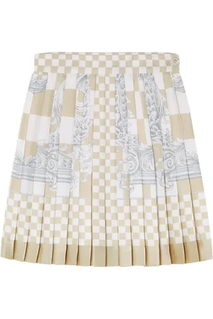 VERSACE Minijupe Barocco à motif damiers