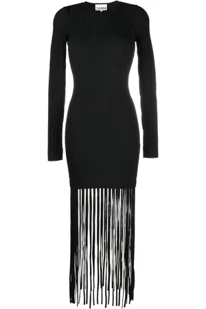 Ganni Robe courte en maille nervurée