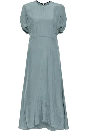 Victoria Beckham Robe froncée à manches courtes