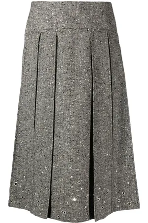 Durazzi Milano Jupe mi-longue à design plissé
