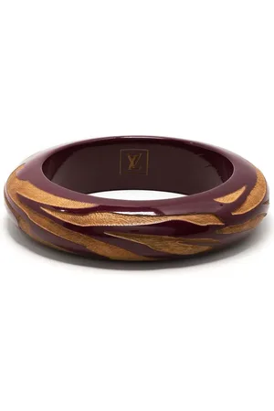 LOUIS VUITTON Bracelet jonc à motif zébré (années 2000)