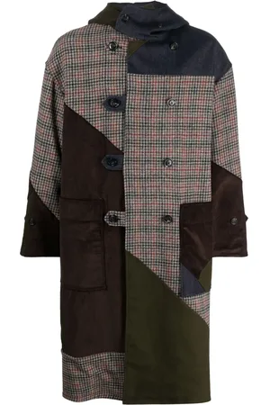 Baracuta Manteau croisé à design patchwork