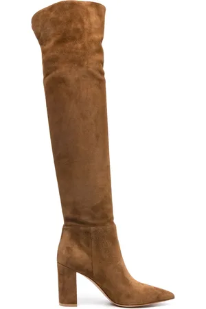 Gianvito Rossi Bottes Piper 90 mm en daim