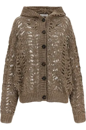 Brunello Cucinelli Cardigan Foliage Lace