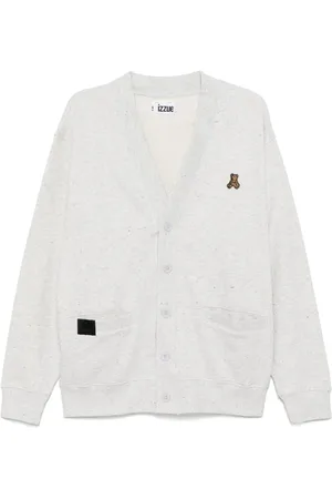 Izzue Cardigan à patch ourson