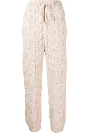 Low Classic Pantalon droit en maille torsadée