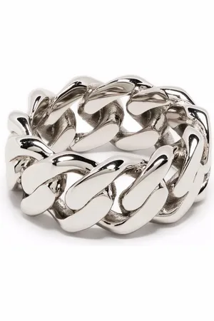 DARKAI Bague en maille gourmette