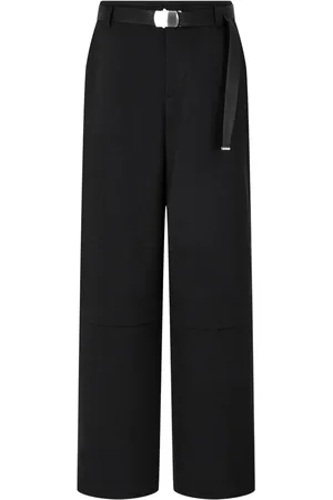 Studio Tomboy Pantalon en laine à taille ceinturée