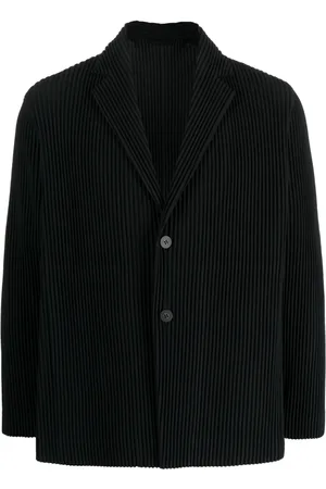 Issey Miyake Blazer boutonné à design plissé