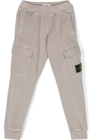 Stone Island Pantalon de jogging à patch Compass