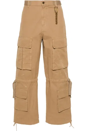 DARKPARK Pantalon droit à effet usé