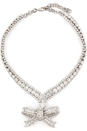 Alessandra Rich Collier à pendentif nœud