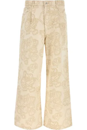 Kenzo Jean brodé à coupe ample
