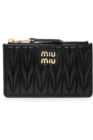 Miu Miu Portefeuille en cuir à design matelassé