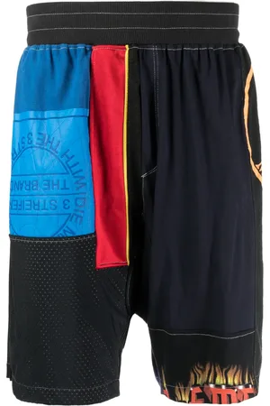 AMEN Short de sport à design patchwork