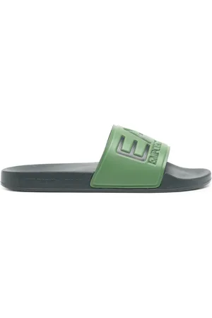 EA7 Claquettes à logo embossé