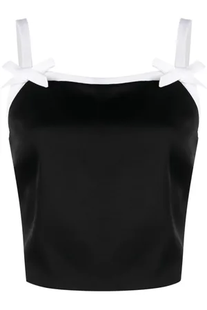 Msgm Haut crop à détail de nœud