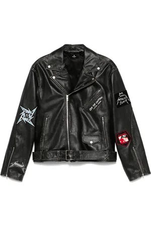 Represent Veste Metallica en cuir