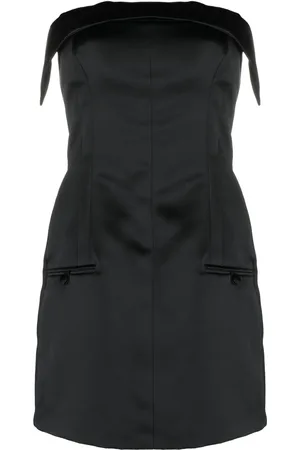 Serafini Robe-bustier en soie à coupe courte