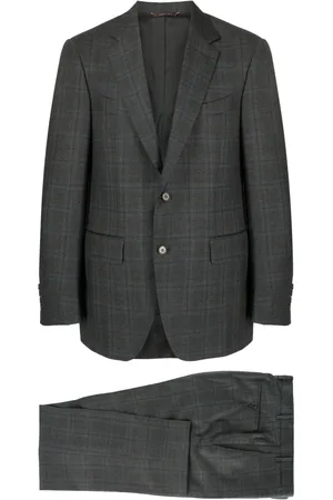 CANALI Costumes en laine à carreaux