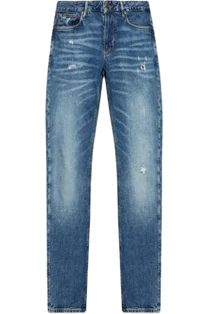 Emporio Armani Jean à effet usé