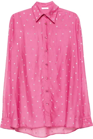 Oseree Chemise Gem à effet de transparence