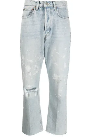 Ralph Lauren Jean court à effet usé