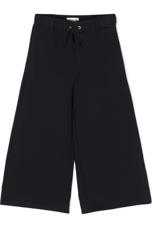 Lanvin Pantalon évasé à logo brodé