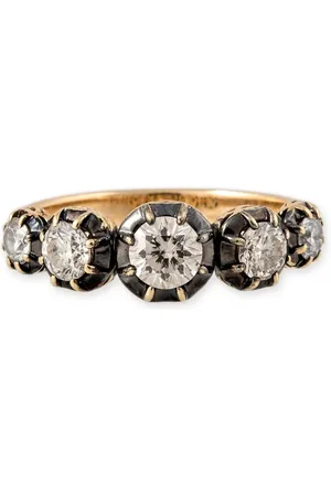 JACQUIE AICHE Bague Sophia en 14ct pavée de diamants
