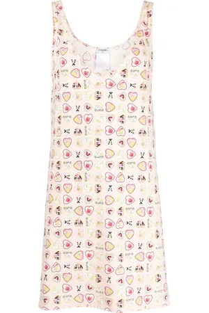 CHANEL Robe courte Valentine à imprimé cœur (2006)