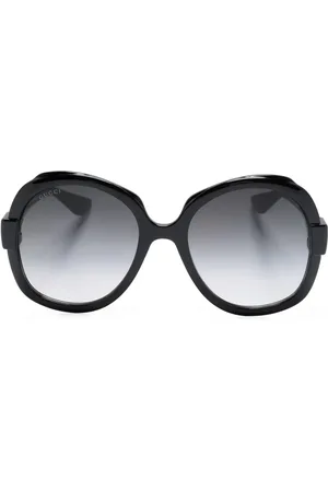 Gucci Lunettes de soleil oversize à plaque logo