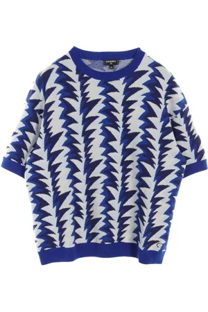 CHANEL T-shirt en maille intarsia (1986-1988)