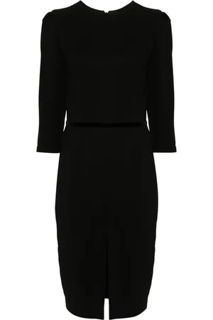 Styland Robe mi-longue à détails en velours