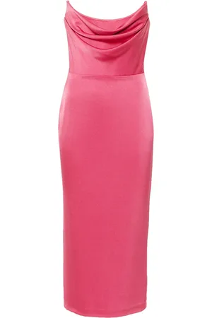 ALEX PERRY Robe mi-longue satinée